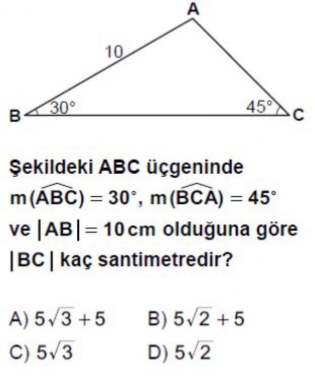 Resimdeki Sorunun Çözümlü Cevabı nedir - Soru Görseli